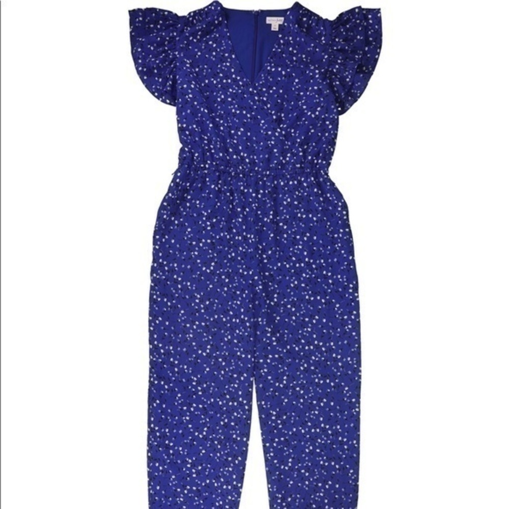 Maison Jules Floral Jumpsuit Size Large - Picture 3 of 3